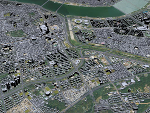 Gangnam District Downtown Seoul South korea 15km Modelo 3D