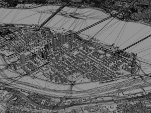 Yeouido District Downtown Seoul South korea 15km Modèle 3D