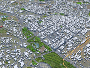 Nairobi city Kenya 40km Modelo 3D