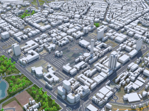 Nairobi city Kenya 40km Modèle 3D