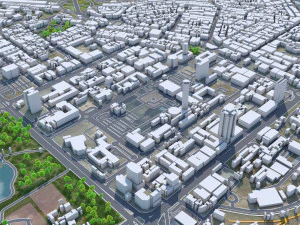 Nairobi city Kenya 40km 3D Model