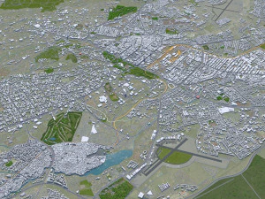 Nairobi city Kenya 40km 3D Model