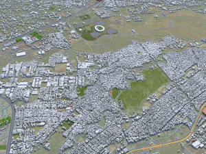 Nairobi city Kenya 40km Modèle 3D