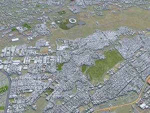Nairobi city Kenya 40km 3D Model