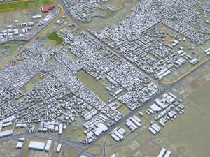Nairobi city Kenya 40km Modèle 3D