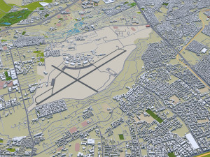 Nairobi city Kenya 40km Modèle 3D