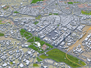 Nairobi city Kenya 40km Modèle 3D
