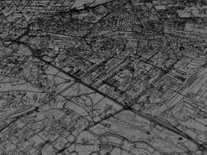 Nairobi city Kenya 40km Modèle 3D