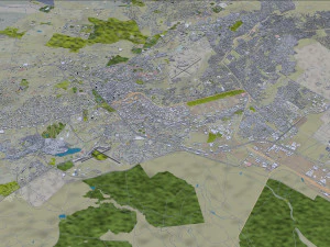 Nairobi city Kenya 40km 3D Model