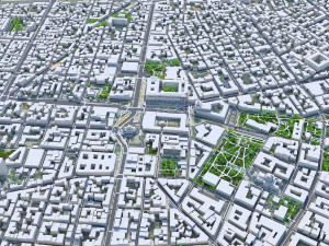 Sofia Downtown city Bulgaria 8km 3D Model