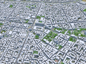 Sofia Downtown city Bulgaria 8km 3D Model