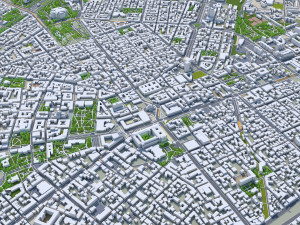 Sofia Downtown city Bulgaria 8km 3D Model