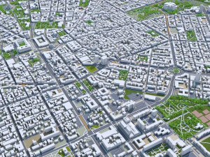 Sofia Downtown city Bulgaria 8km 3D Model