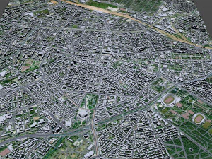 Sofia Downtown city Bulgaria 8km 3D Model