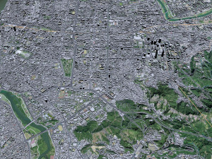 Taipei downtown city Taiwan 8km 3D Model
