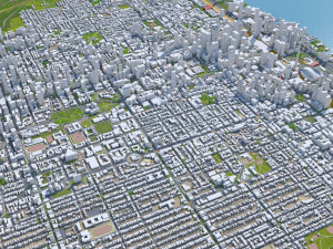 Toronto downtown city Canada 9km Model 3D