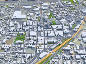 Tucson downtown Arizona USA 6km Model 3D