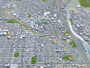 Tucson downtown Arizona USA 6km Model 3D