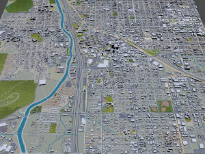 Tucson downtown Arizona USA 6km Model 3D