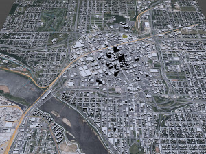 Tulsa downtown city Oklahoma 6km 3D Модель