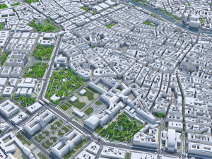 Vienna downtown city Austria 8km 3D मॉडल