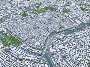 Vienna downtown city Austria 8km 3D मॉडल