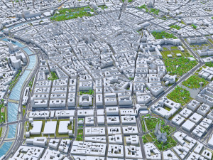 Vienna downtown city Austria 8km 3D मॉडल