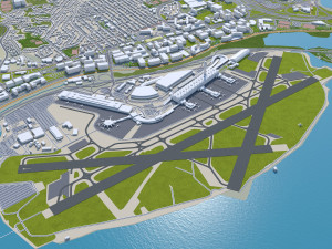 Washington DC downtown city USA 20km 3D Model