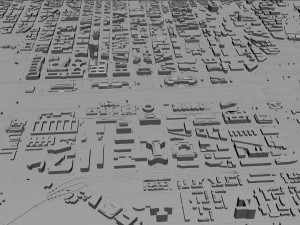 Washington DC downtown city USA 20km 3D Model