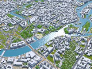 Breslavia Centro citt&agrave; Polonia 8 km Modello 3D