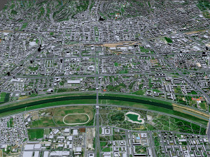 Zagreb Downtown city Croatia 8km 3D Model