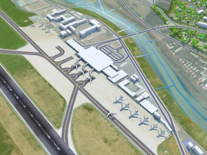 Pyongyang Sunan Airport 10km 3D Model
