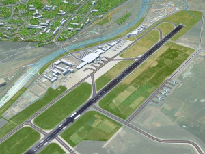 Pyongyang Sunan Airport 10km 3D Model