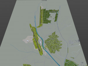 Pyongyang Sunan Airport 10km Model 3D