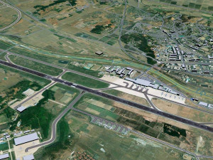 Pyongyang Sunan Airport 10km 3D Model