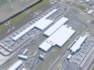 Raleigh Durham Airport 10km 3D मॉडल