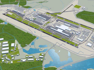 Raleigh Durham Airport 10km 3D Model