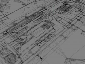 Raleigh Durham Airport 10km 3D मॉडल