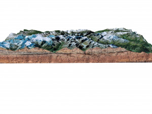 Alps Valle D Aosta Italy Terrain Modelo 3D