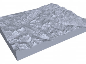 Alps Valle D Aosta Italy Terrain Modelo 3D