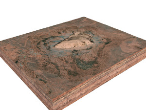 Ayers Rock Uluru Mountains Australia Terrain  3D Model