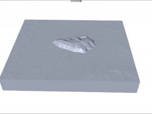 Ayers Rock Uluru Mountains Australia Terrain 3D Model