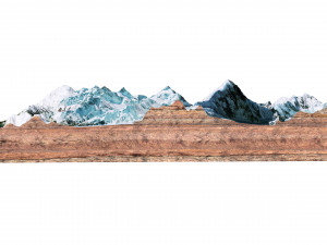 Broad Peak Mountain Pakistan Terrain 3Dモデル