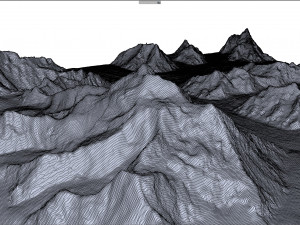 Broad Peak Mountain Pakistan Terrain 3Dモデル