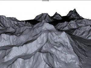 Broad Peak Mountain Pakistan Terrain 3D Model