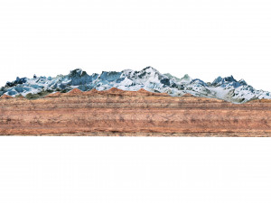 Cho Oyu Mountain Nepal China Terrain 3D Model