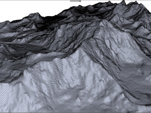 Cho Oyu Mountain Nepal China Terrain 3D Model