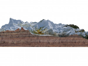 Chomo Lonzo Mountain Tibet China Terrain 3D 모델