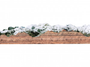 Disteghil Sar Mountain Pakistan Terrain 3D Model