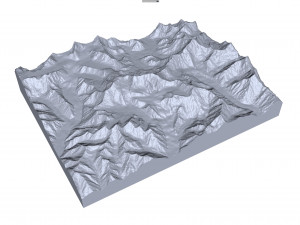 Disteghil Sar Mountain Pakistan Terrain 3D Model